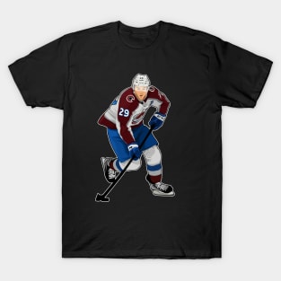 Nathan MacKinnon #29 Play The Puck T-Shirt